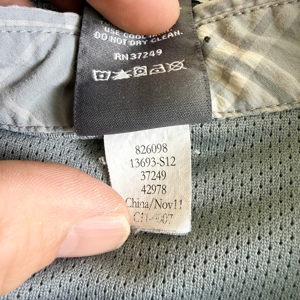 REI Co-op Hiking Shirt Womens Small Gray‎ Plaid Stretch Mesh Lined Snap Front - Picture 6 of 13